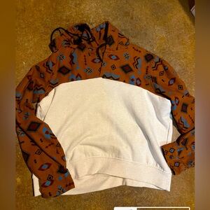 Hand made up cycled sweatshirt.